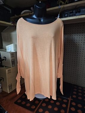 Soft Surroundings Women's Tie Wrist Knit Tunic Top Size 1x